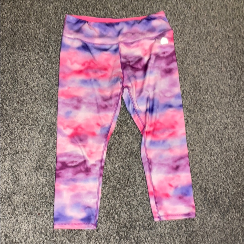 RBX Pink and Purple Tie-Dye Leggings